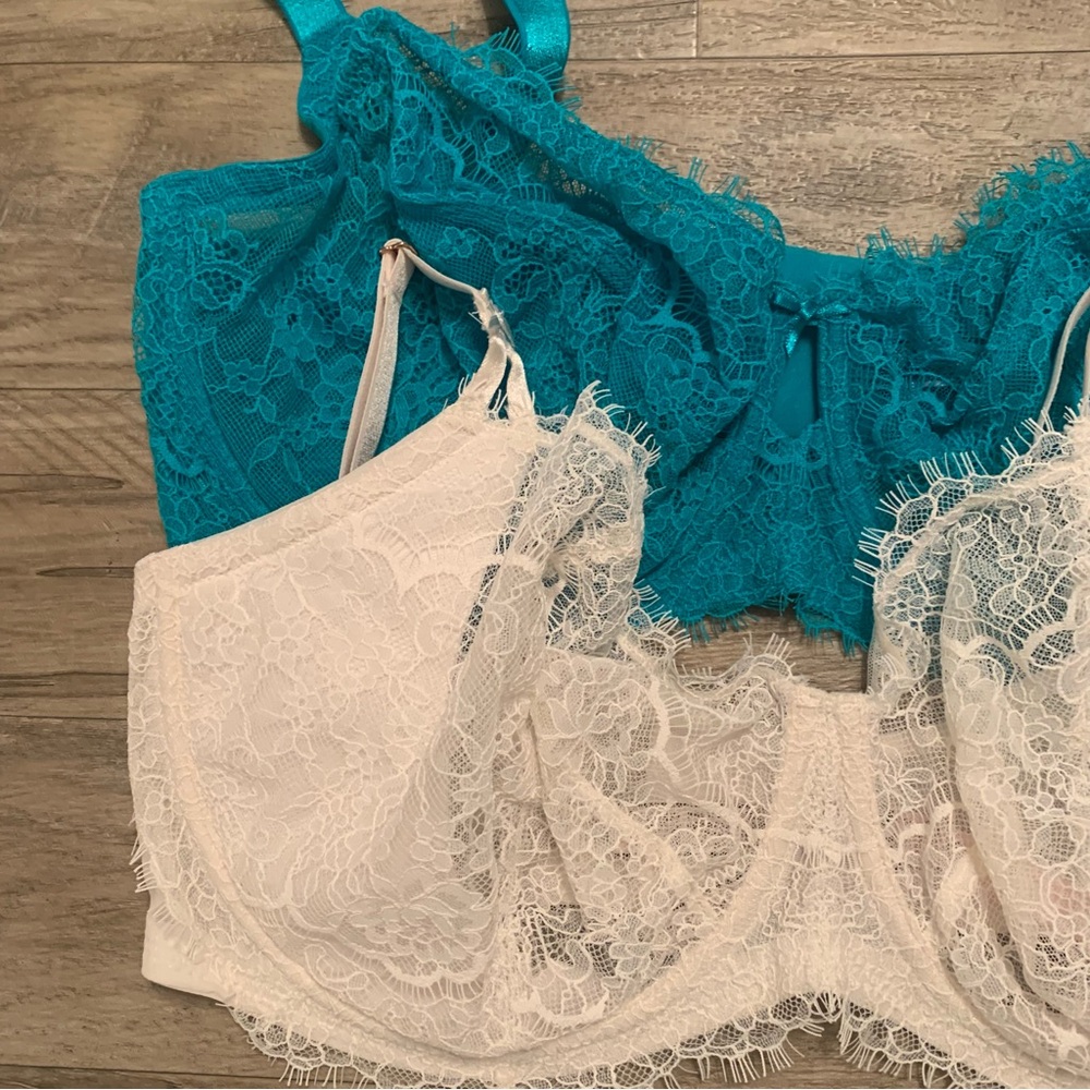 Victoria Secret Lace Underwired Dream Angels Lined Demi Push Up Without Padding - Picture 4 of 14